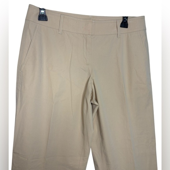 Lafayette 148 Business Casual Tan Stone Trouser Cropped Pants Size 4 - Picture 3 of 12